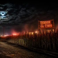 cornfield + road