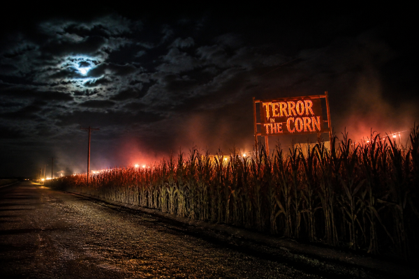 cornfield + road